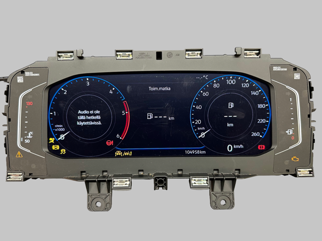 VW transporter T6 2020 virtuaalimittariston korjaus